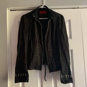 Tripp Brocade Jacket with Corset Back